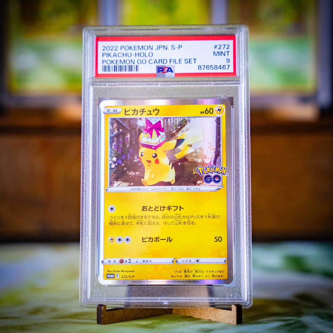 PSA 9 Pikachu Pokemon Go Gift 272-S-P Japansk #272